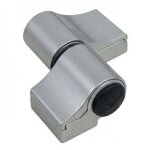 Paumelle � vissage direct - porte aluminium - 93 mm - argent - loira + fapim