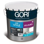 Peinture acrylique gori style velours intrieur - blanc - 3l gori