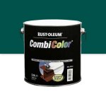 Peinture antirouille - mtal brillant - 0, 75 l - vert mousse 6005 - combicolor rust - oleum