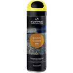 Peinture de marquage provisoire fluorescente - 3  6 mois - s - mark - jaune - x1 technima soppec