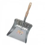 Pelle � poussi�re en m�tal avec manche bois bricozor