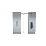 Penderie escamotable lift 750 - fixation lat�rale - 15 kg - aluminium ambos