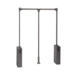 Penderie escamotable sway finition titane - charge 10 kg - largeur 830 - 1150 mm emuca Penderie escamotable sway finition titane - charge 10 kg - largeur 830 - 1150 mm emuca