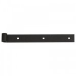 Penture droite en acier noir cataphorse - longueur 300 mm torbel