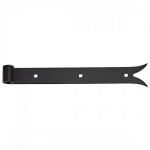 Penture droite  queue de carpe en acier noir - longueur 300 mm torbel