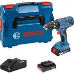 Perceuse visseuse gsr 18v - 21 + 2 batteries (2 + 4ah) + 1 chargeur + l - boxx bosch