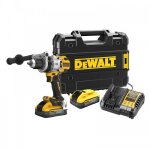 Perceuse visseuse  percussion premium xr 18v - dcd1007h2t - qw - powerstack dewalt