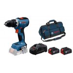 Perceuse visseuse sans fil gsr 18v - 65 - 06019n3200 + 2 batteries pro gba 18v 4. 0ah + chargeur pro ...
