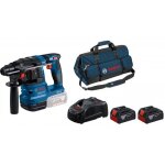 Perforateur sans fil sds plus gbh 18v - 22 + 2 batteries + chargeur + sac de transport bosch