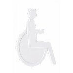 Pictogramme nylon polyamide blanc - femme normbau