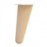 Pied en bois inclin pour table basse style scandinave - hauteur 150 mm interges