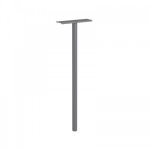 Pied pour bo�te aux lettres - aluminium - gris - avec platine decayeux