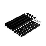 Pieds et cadre pour table - acier - rigide - 750x750 - noir emuca