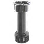 Pieds de meubles en abs avec embase int�gr�e diam�tre 28 mm x4 - hauteur 120 mm camar