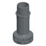 Pieds de meubles en abs noir diam�tre 28 mm x4 - smile 450 - hauteur 120 mm camar