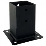 Pied de poteau carr de jardin - finition noire - ppjbt70pb simpson strong - tie