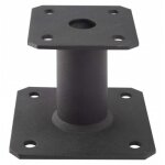 Pied de poteau fixe - sur platine - hauteur 100 mm - noir - ppa100pb simpson strong - tie