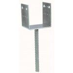 Pied de poteau en u à sceller - largeur 90 mm - ppd90 / 70g simpson strong - tie Pied de poteau en u à sceller - largeur 90 mm - ppd90 / 70g simpson strong - tie