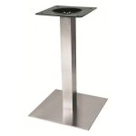 Pied de table carré central en inox - hauteur 730 mm synercia Pied de table carré central en inox - hauteur 730 mm synercia