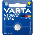 Pile bouton - lr54 / v10ga - 1, 50v - alcaline varta