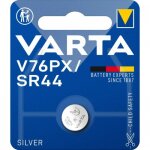 Pile bouton - sr44 / v76px - 1, 55v - oxyde d'argent varta