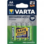 Piles rechargeables - aa - pack de 4 - capacit 2100 mah - ni / mh varta