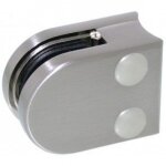 Pince � verre 8 mm pour garde corps ? support arrondi - zamak bross� design production