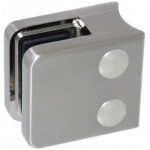 Pinces � verre carr� 45x45 mm pour garde - corps ? support arrondi ? inox 304 design production