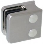 Pinces � verre carr� 45x45 mm pour garde - corps ? support arrondi ? inox 304 design production