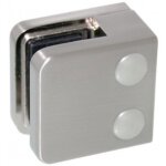 Pinces  verre carr 45x45 mm pour garde - corps ? support plat ? zamak bross design production