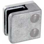 Pinces � verre carr� 45x45 mm pour garde - corps ? support plat ? zamak brut design production