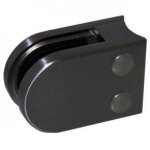 Pinces � verre carr� 45x63 mm ? support arrondi ? inox 316 dark design production