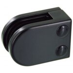 Pinces  verre carr 45x63 mm ? support plat ? zamak noir 9005 design production