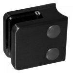 Pinces � verre carr� 55x55 mm ? support arrondi ? inox 316 dark design production