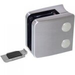 Pinces � verre carr� 55x55 mm ? support arrondi - zamak bross� design production