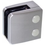 Pinces  verre carr 55x55 mm ? support plat - zamak bross design production