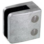 Pinces  verre carr 55x55 mm ? support plat ? inox 316 bross design production