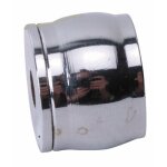 Piton d'embrasure pour tube de penderie rond - laiton chrom - diamtre 16 mm bricozor