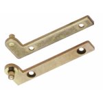 Pivots coud�s avec petits c�t�s pour porte droite ludmann