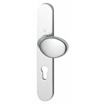Plaques cl� i int�rieure / ext�rieure pali�re - alu argent hoppe