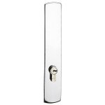 Plaque aveugle pour porte - alu chrom - ea 195 mm - riv - bloc vachette