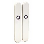 Plaques cl� l pour poign�es - polyamide blanc - arcolor 8900 vachette