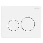 Plaque de commande double sphre pour wc ingenio - blanc siamp