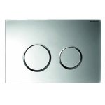 Plaque de commande double touche - sigma 20 - chrom brillant geberit