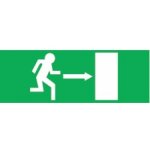 Plaque evacuation  sortie  dte novap