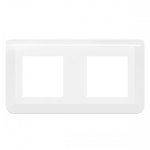 Plaque de finition horizontale mosaic blanche - 2x2 modules legrand