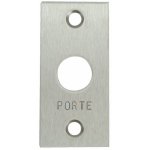 Plaque en inox pour bouton poussoir cdvi