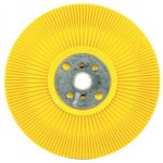 Plateau support pour disques fibres razorstar� ventil� - jaune - diam�tre 125 mm - m14 norton