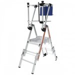 Plateforme de travail - 2 / 3 marches - hauteur max 2, 68m - trekker mini tubesca