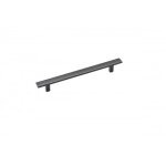 Poigne de meuble zamak regola - entraxe 160 mm - finition noir mat metakor